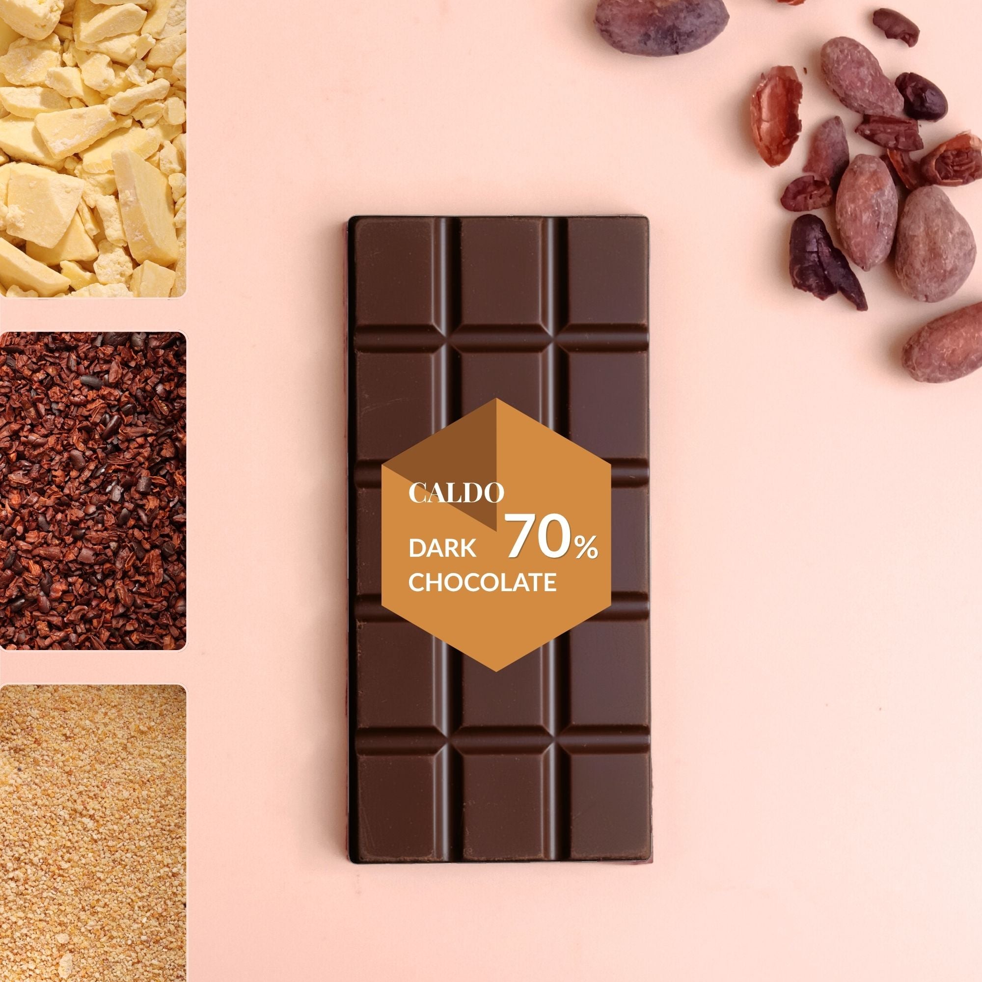 Daily Dark I Ritual Chocolate I 70% Dark I Dates Sweetened